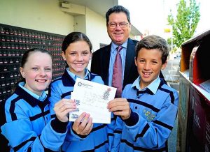 St Mary’s Primary School stamps its place