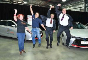 Toyota gives cars for the community