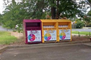 Friends rubbish “ugly” bins at Sandy memorial garden