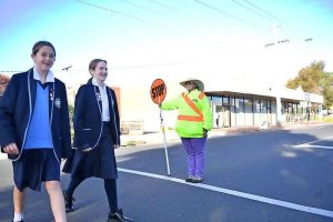 School crossing safety blitz