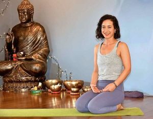 Yoga stretch for Williamstown land