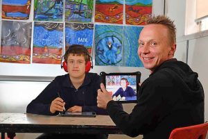 Smiles all round at Yarraville Special Developmental School