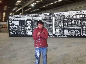 Station art with heart