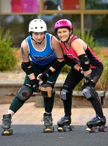 All dolled up for a sport on a roll