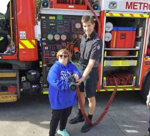 David House visit fires up big smiles