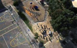 Record attempt for most children in movie scene