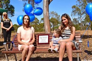 Family shattered after memorial seat vandalised