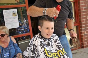 Tahlia shaves head for leukaemia cure