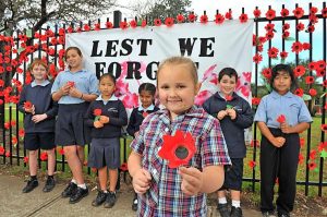 Laverton pupils remember unity on Anzac Day