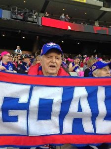 Birthday cheer for veteran Bulldogs fan